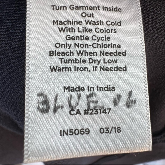 Talbots Navy Blue Cotton Knit Lace Flutter Short Sleeves Dress Plus Size XL P - Picture 7 of 8